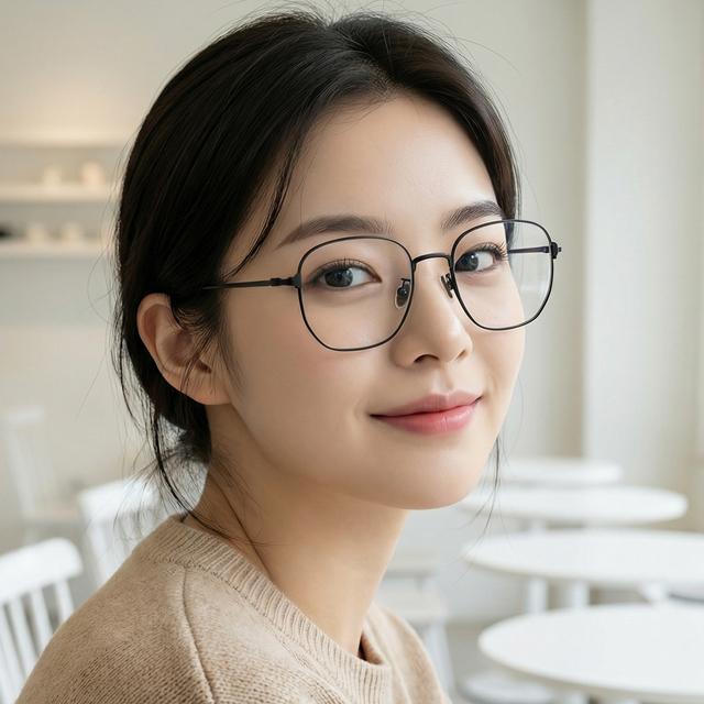 TOM FORD Matte Black Metal Blue Light Blocking Square Eyeglasses TF6003KB 002
