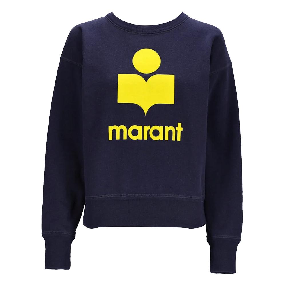 Isabel Marant Navy Fleece-Lined MOBYLI Sweatshirt