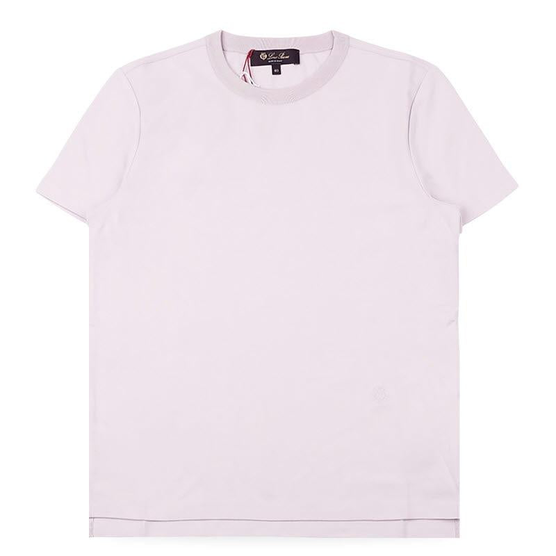 Loro Piana Women’s Basic Pink Cotton Short-Sleeve T-Shirt FAO5498 30M6