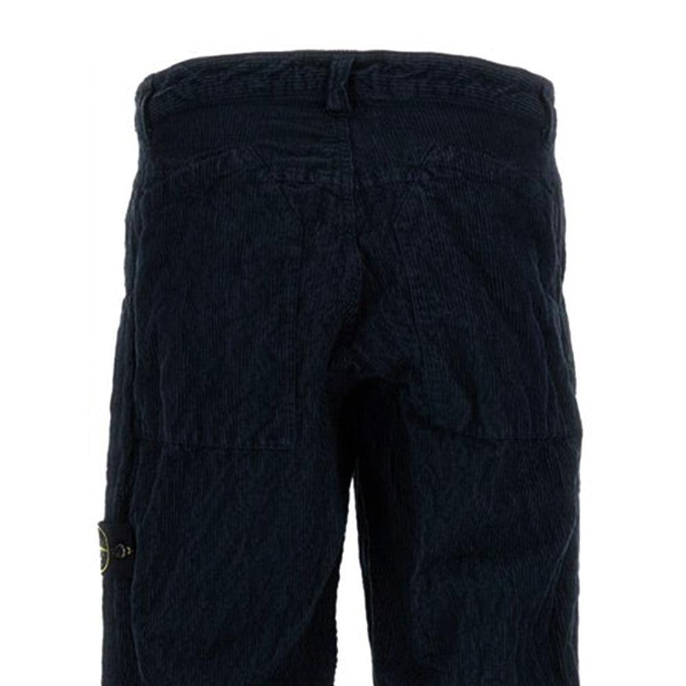 STONE ISLAND Wrinkle Corduroy 500 TC Relaxed Fit Pants Navy