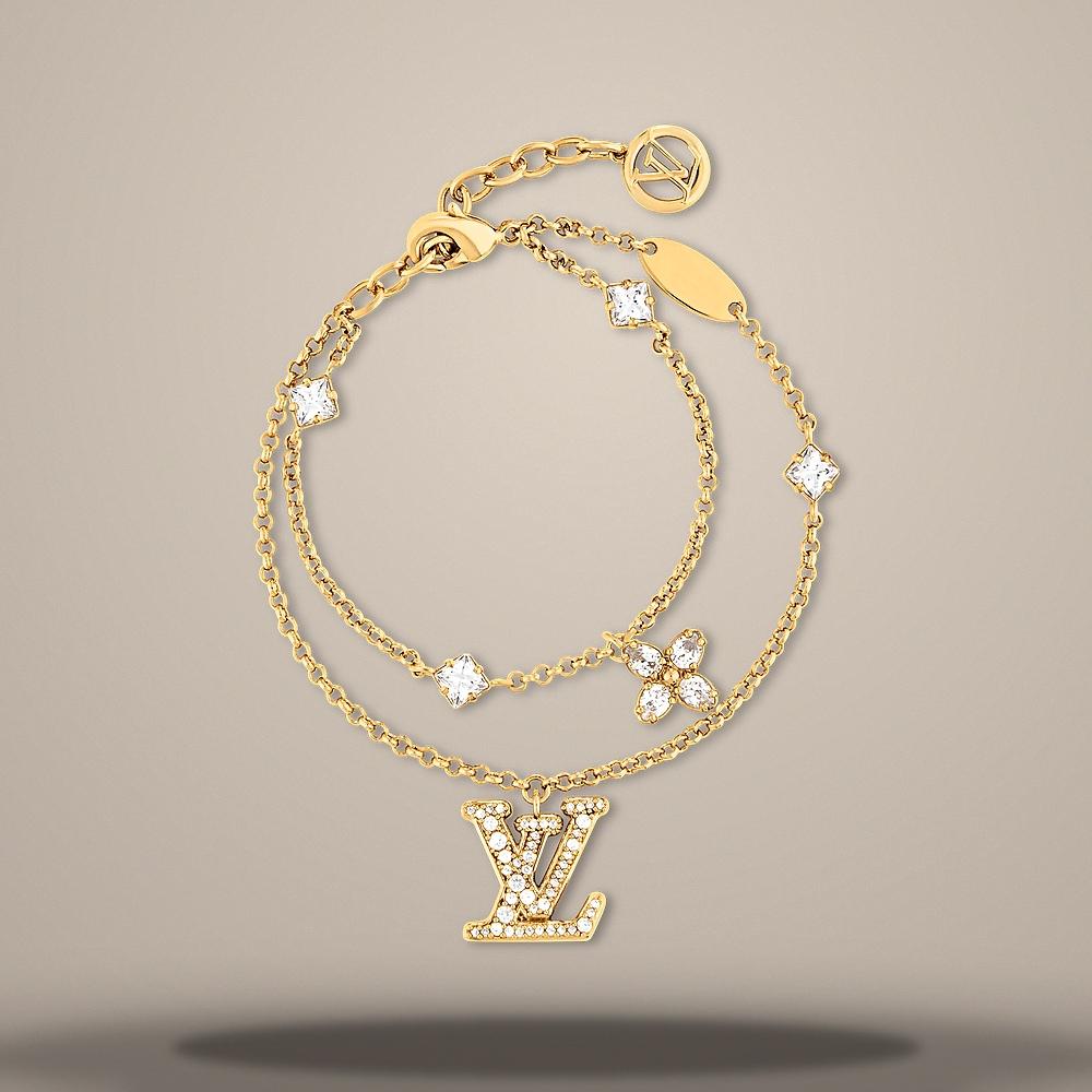 Louis Vuitton Lady LV Bracelet Gold-Tone Metal