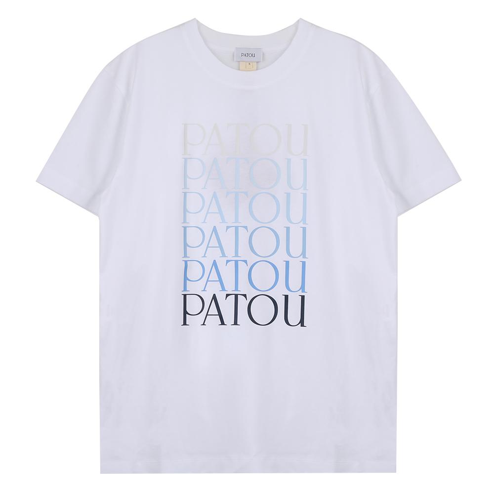 PATOU Logo Print Organic Cotton T-Shirt JE1129999 001W