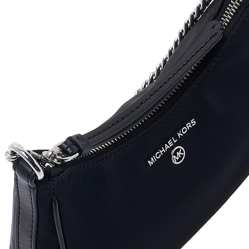 Michael Kors Jet Set Charm Leather Shoulder Bag Black