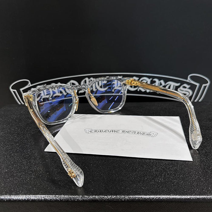 Chrome Hearts Crystal Gold-Tone Eyeglasses 49mm