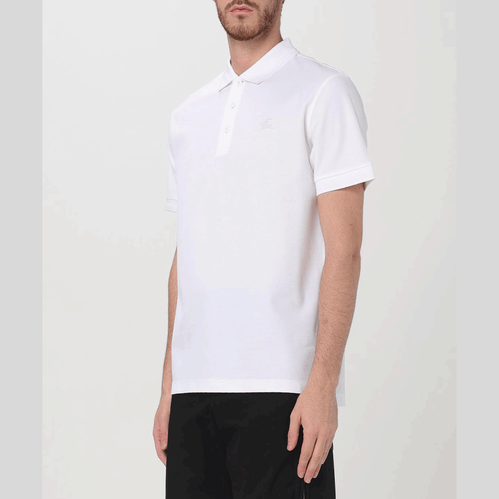BURBERRY Check Point Polo Collar Men's Short Sleeve T-Shirt