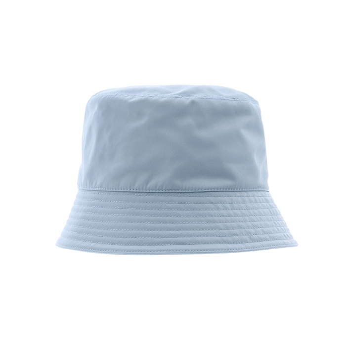 PRADA Re-Nylon Triangle Logo Bucket Hat for Women Navy
