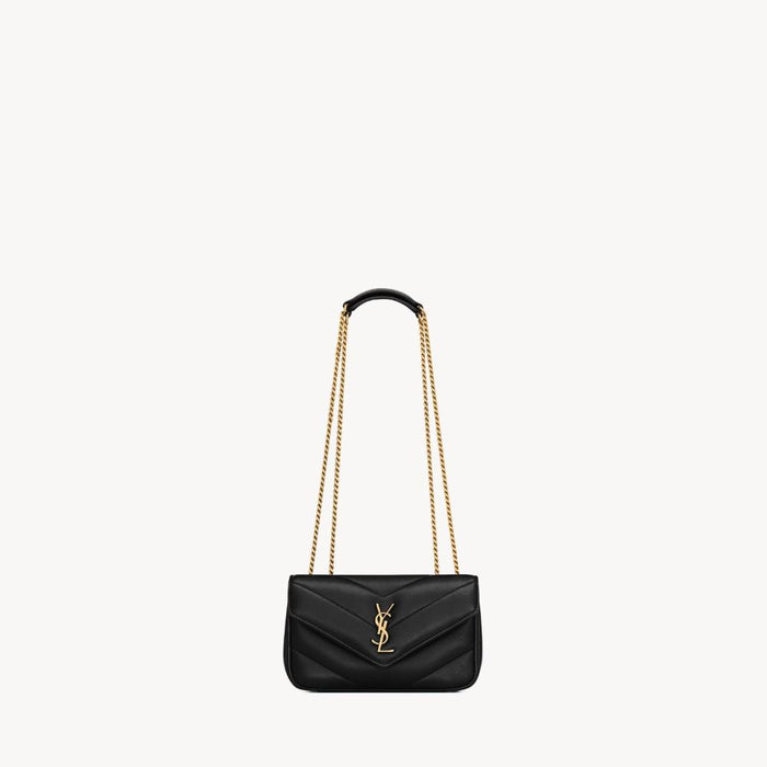 Saint Laurent Loulou Mini Bag Black Leather Shoulder Bag