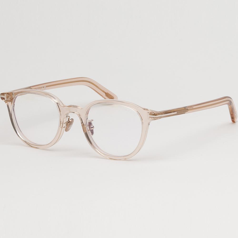 TOM FORD Blue Light Blocking Clear Acetate Eyeglasses Asian Fit TF5857DB 072