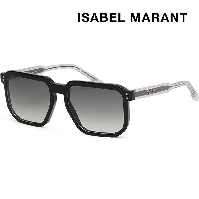 Isabel Marant Black Square Acetate Unisex Sunglasses IM0165S 8079O