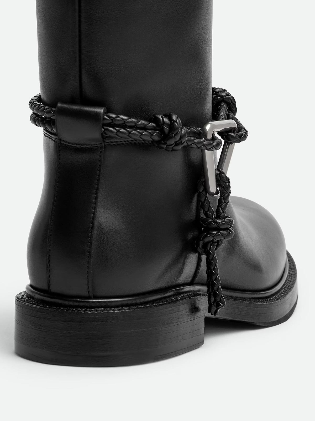 Bottega Veneta Black Leather Long Boots