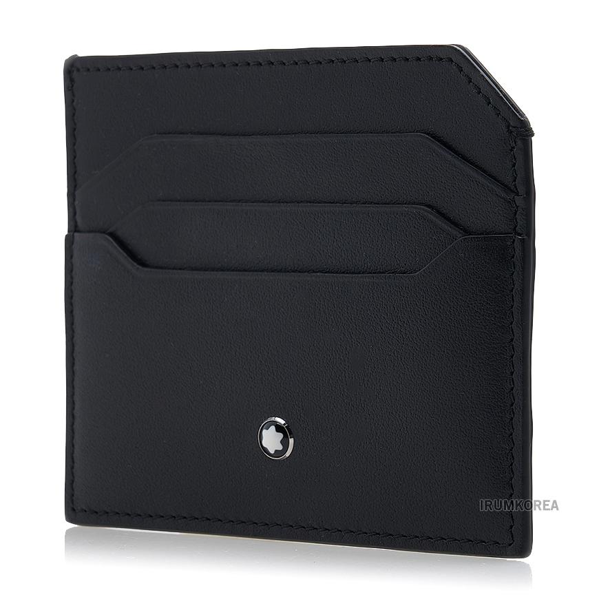 Montblanc Soft Leather 6 Card Holder Wallet Black