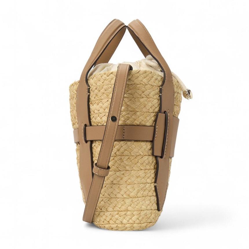 HELEN KAMINSKI Natural Caramel Raffia Small Women’s Tote Bag
