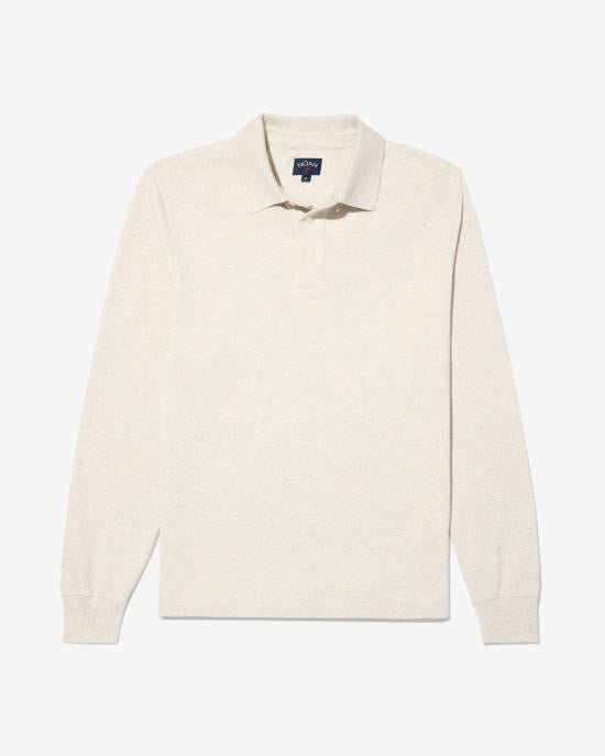 Noah Light Heather Polo Shirt for Men NOAU252 MRTL086