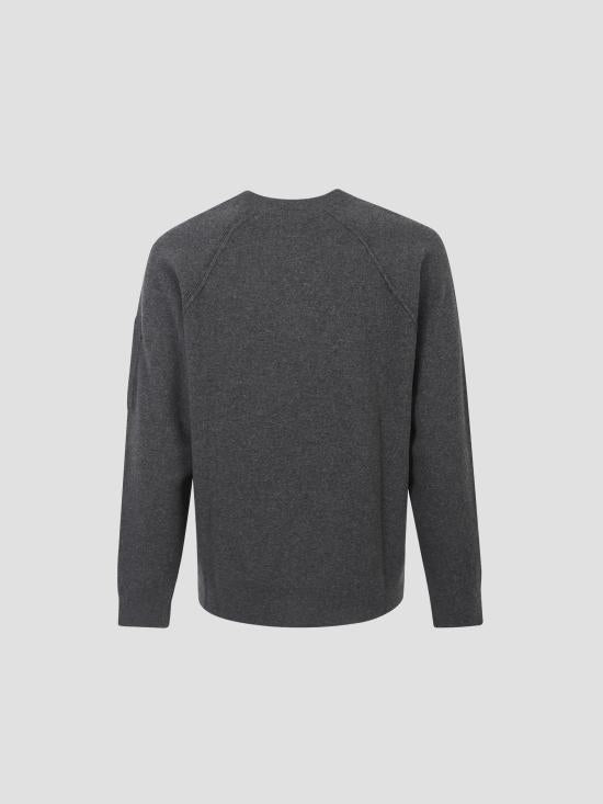 CP Company Lambswool Crewneck Sweater Dark Shadow Men’s 19CMKN040 A110149 A978