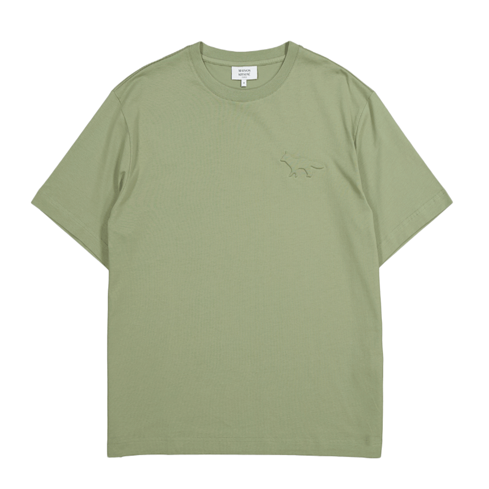 Maison Kitsune Embossed Fox Short Sleeve T-Shirt OM00116 KJ7016