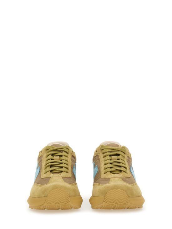 Visvim Leather Low-Top Sneakers Men’s White Casual Shoes 0125101001005 KHAKI DOM