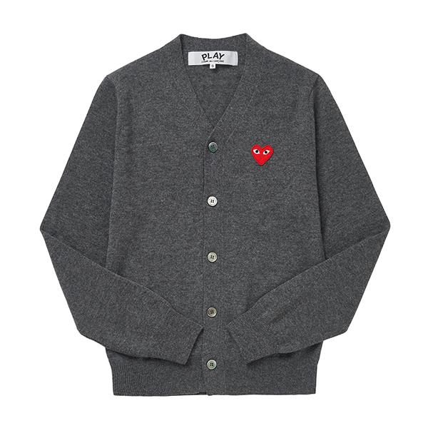 Comme des Garcons PLAY Red Heart Patch Men's Cardigan AX N008 051 3