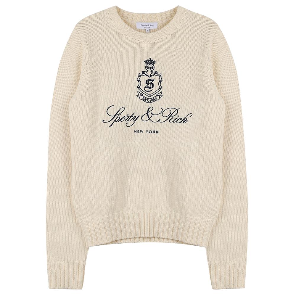 SPORTY&RICH Vendome Knit Sweater Unisex WS065606205WH37