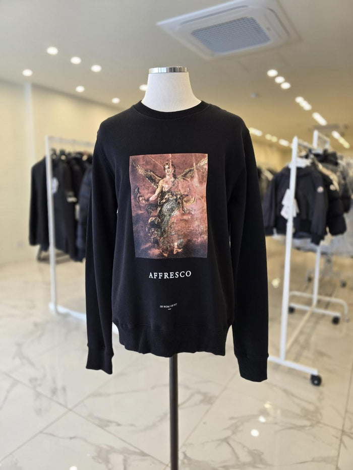 IH NOM UH NIT Apresco Black Crewneck Sweatshirt for Men NUW18206 009