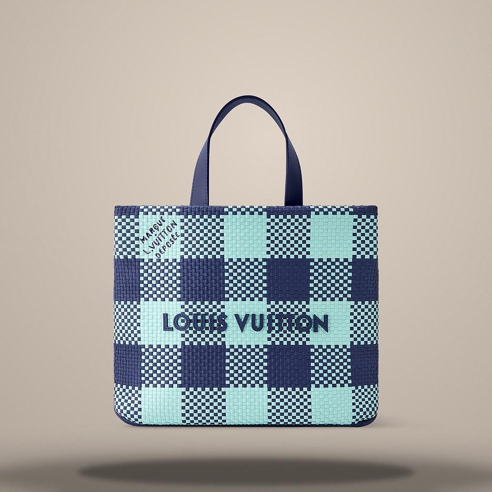 Louis Vuitton Mini Shopper Tote Bag Baby Blue Navy Blue N40879