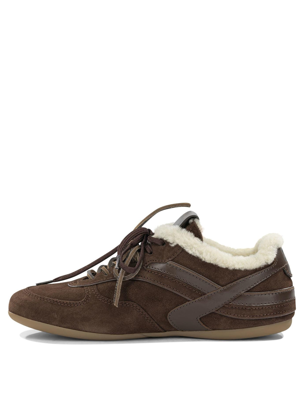 Miu Miu White Leather Low-Top Sneakers