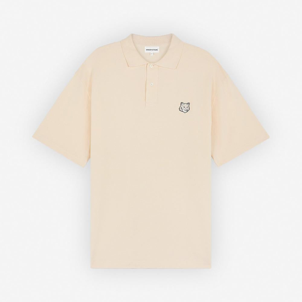 Maison Kitsune Bold Fox Head Oversized Polo T-Shirt Navy Cot MM00202 KJ7010 P205