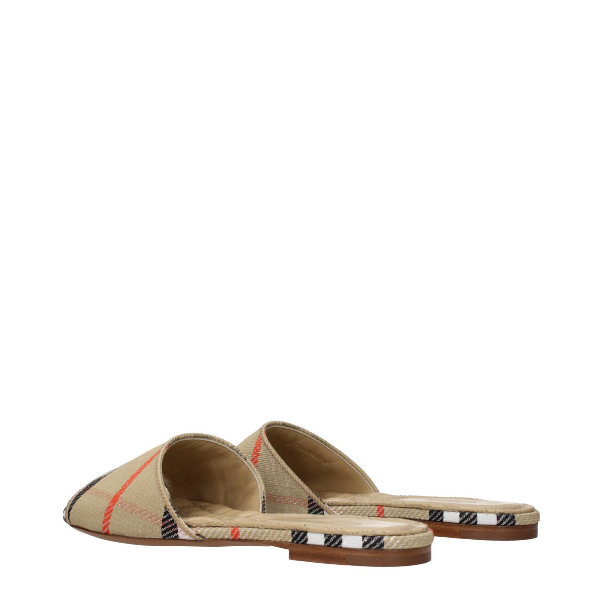 BURBERRY Leather Strappy Sandals Black Women