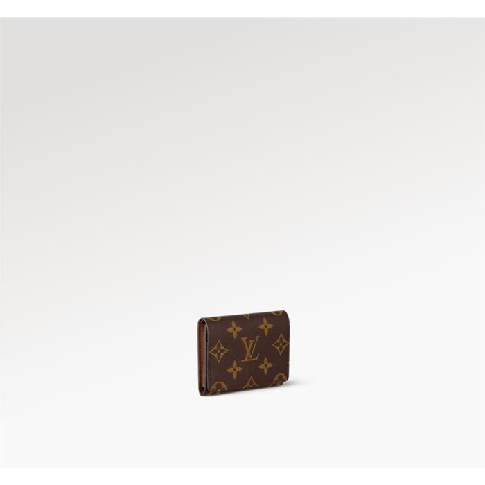Louis Vuitton Envelope Card Holder Wallet Black Leather