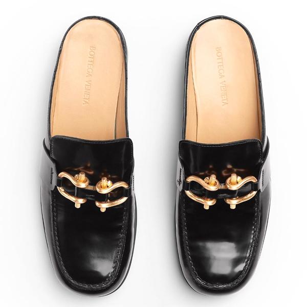Bottega Veneta Mousse Open-Back Loafers