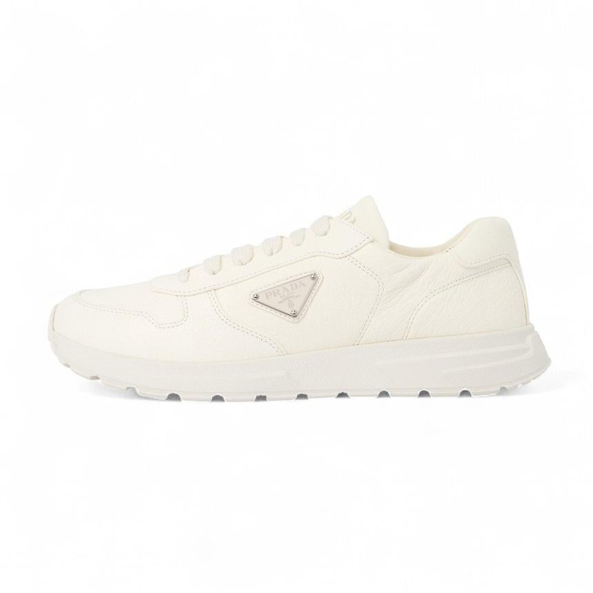 PRADA Men’s Low-Top Sneakers White Leather