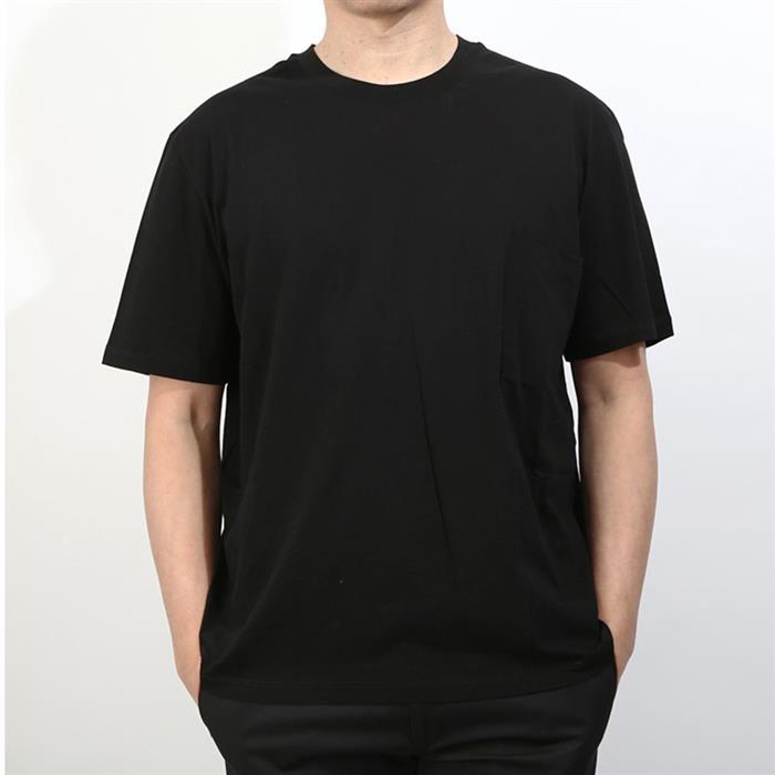 JIL SANDER Black Cotton Short Sleeve Crewneck T-Shirt
