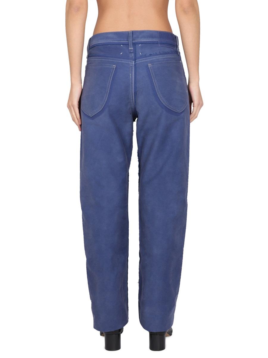 Maison Margiela Blue Denim Jeans Women’s Straight-Leg Pants