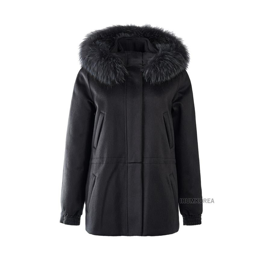 Loro Piana Women’s Icery Short Jacket Black Wool Blend