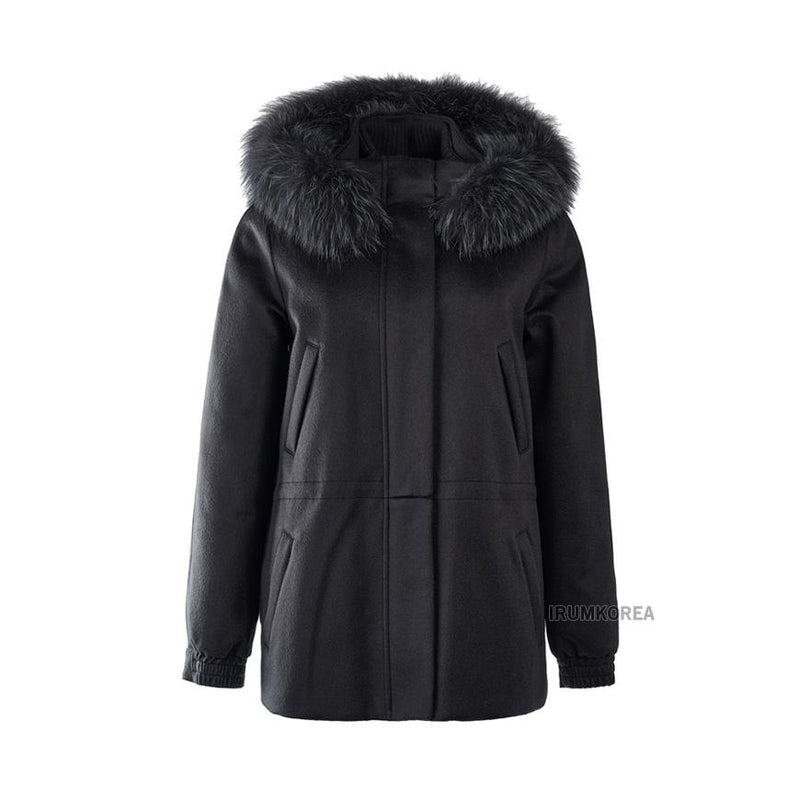 Loro Piana Women’s Icery Short Jacket Black Wool Blend