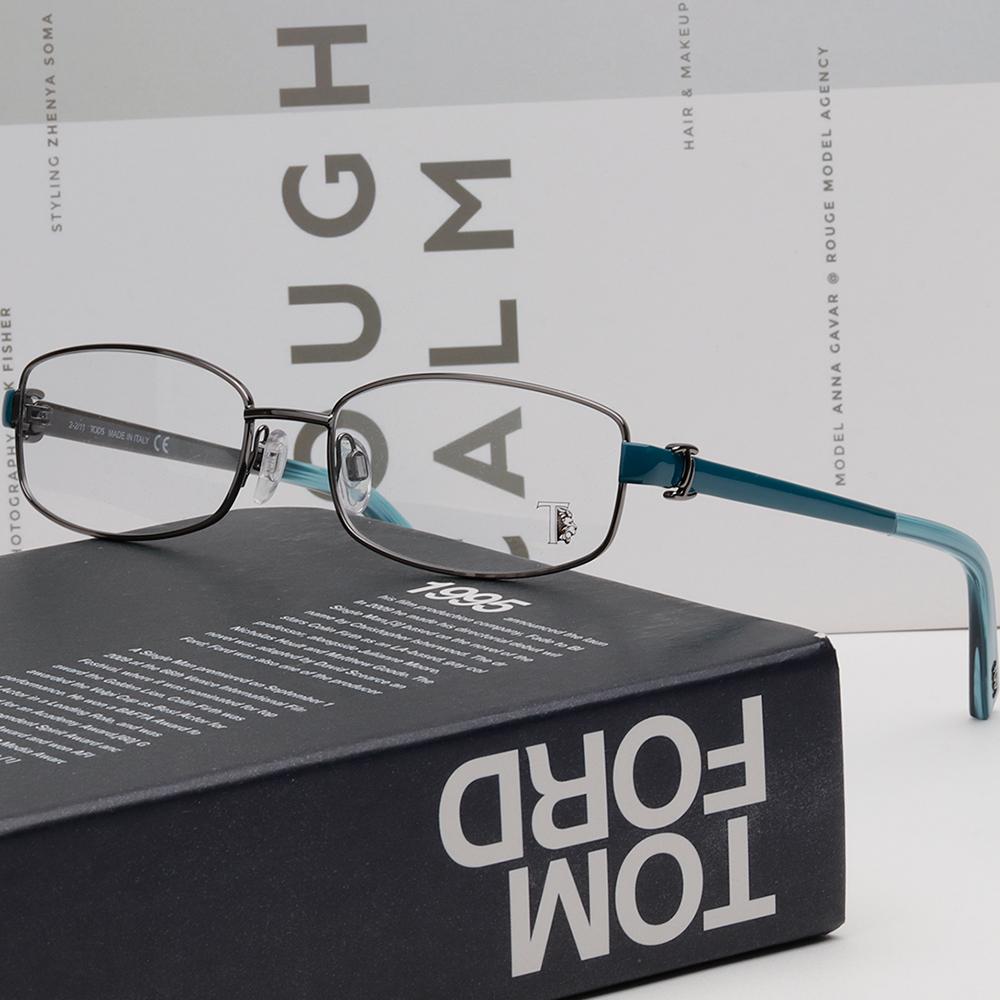 Tods Silver Metal Rectangular Small-Fit Eyeglass Frames TO5019 008