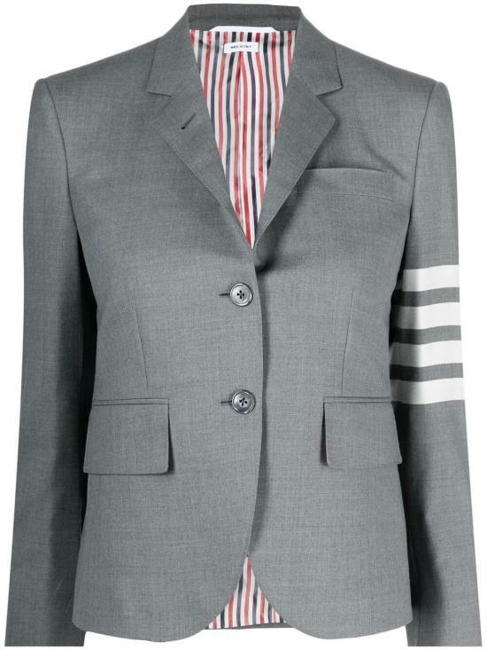 THOM BROWNE 4-Bar Stripe Plain Weave Wool Jacket