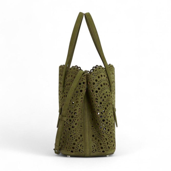 ALAIA Mina 25 Women’s Leather Tote Bag