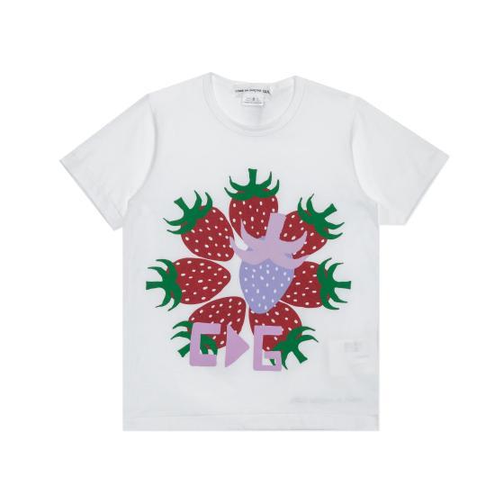 Comme des Garcons White Short Sleeve T-Shirt