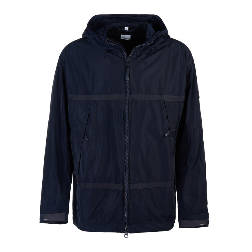 BURBERRY Logo Appliqué Lightweight Hooded Jacket for Men 8051010 M HARDING A1249