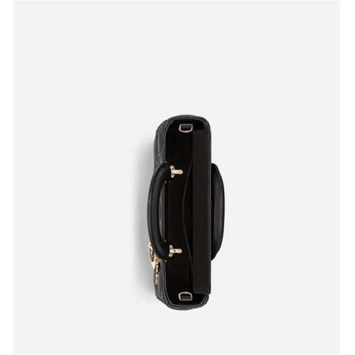 DIOR Lady D-Joy Small Shoulder Bag Black Leather