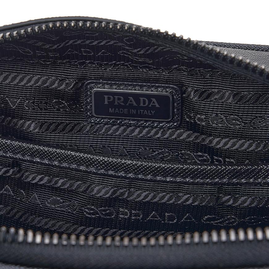 PRADA Men’s Saffiano Leather Crossbody Bag Black Crossbody