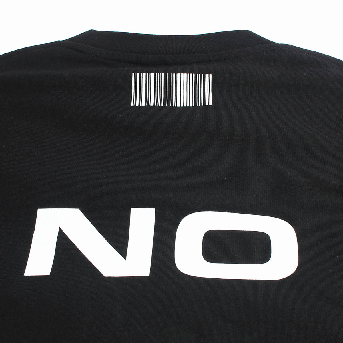 Vetements Men's Yes No Graphic Black Short Sleeve T-Shirt VL16TR240B