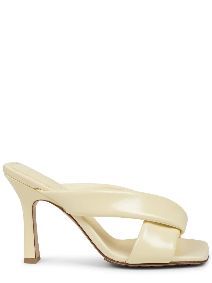 Bottega Veneta Leather Strappy Sandals Black Women’s
