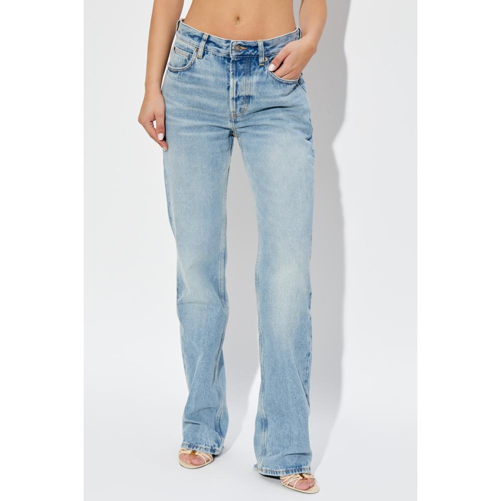 Saint Laurent Low-Rise Women’s Denim Jeans Blue