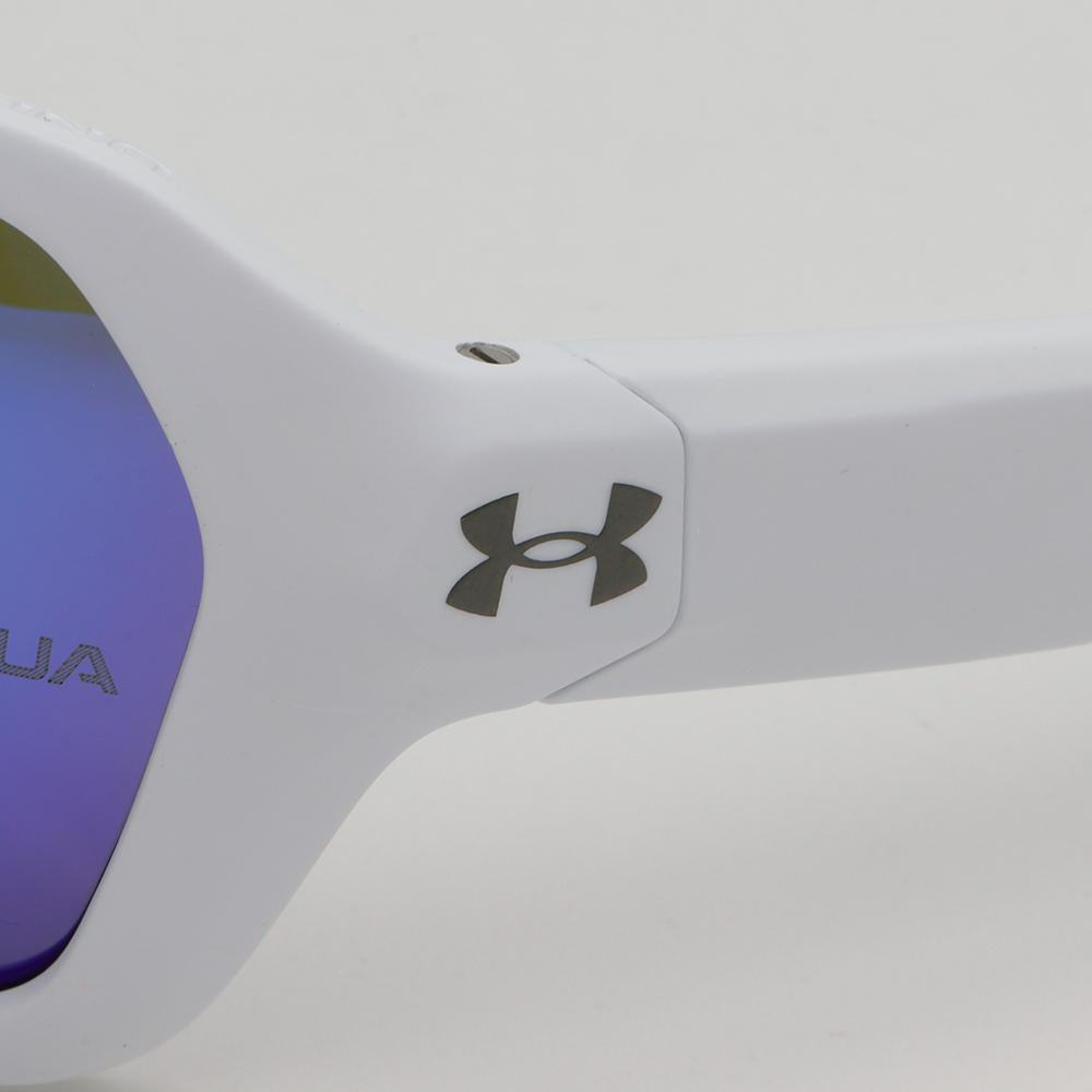Under Armour Polarized Sports Sunglasses Blue Mirror Outdoor Unis UA RECON 6HT7N