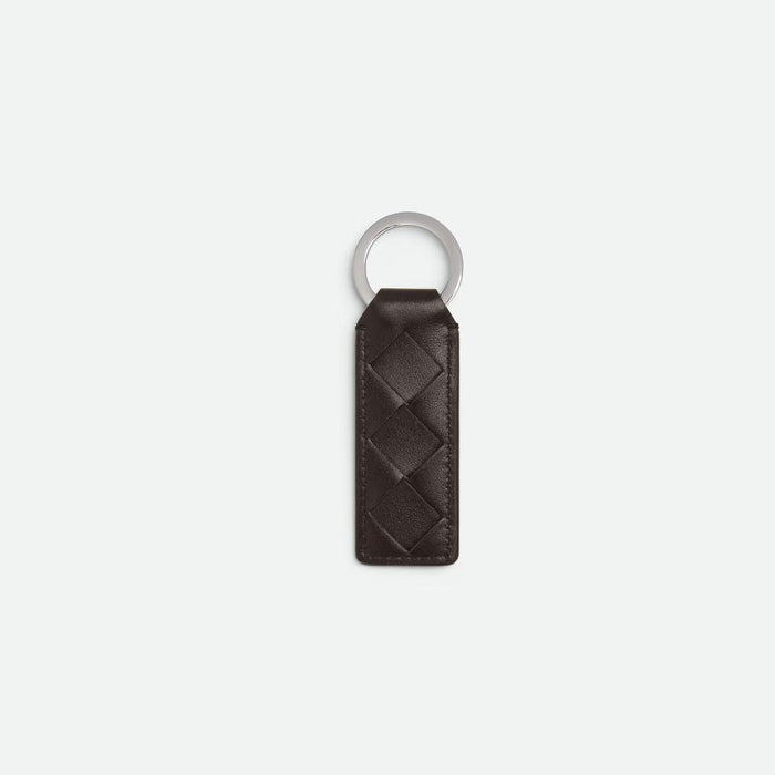 Bottega Veneta Intrecciato Leather Tab Key Ring Pendant