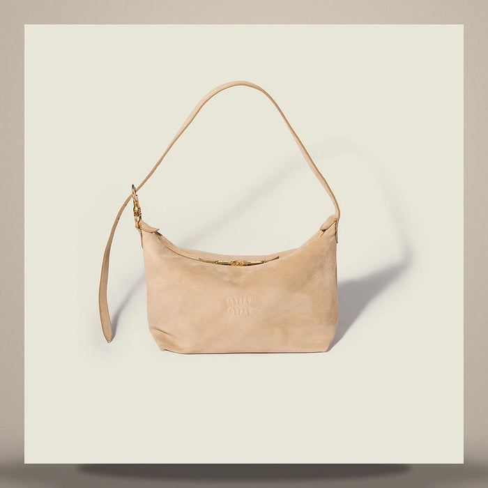 Miu Miu Suede Leather Spirit Shoulder Bag