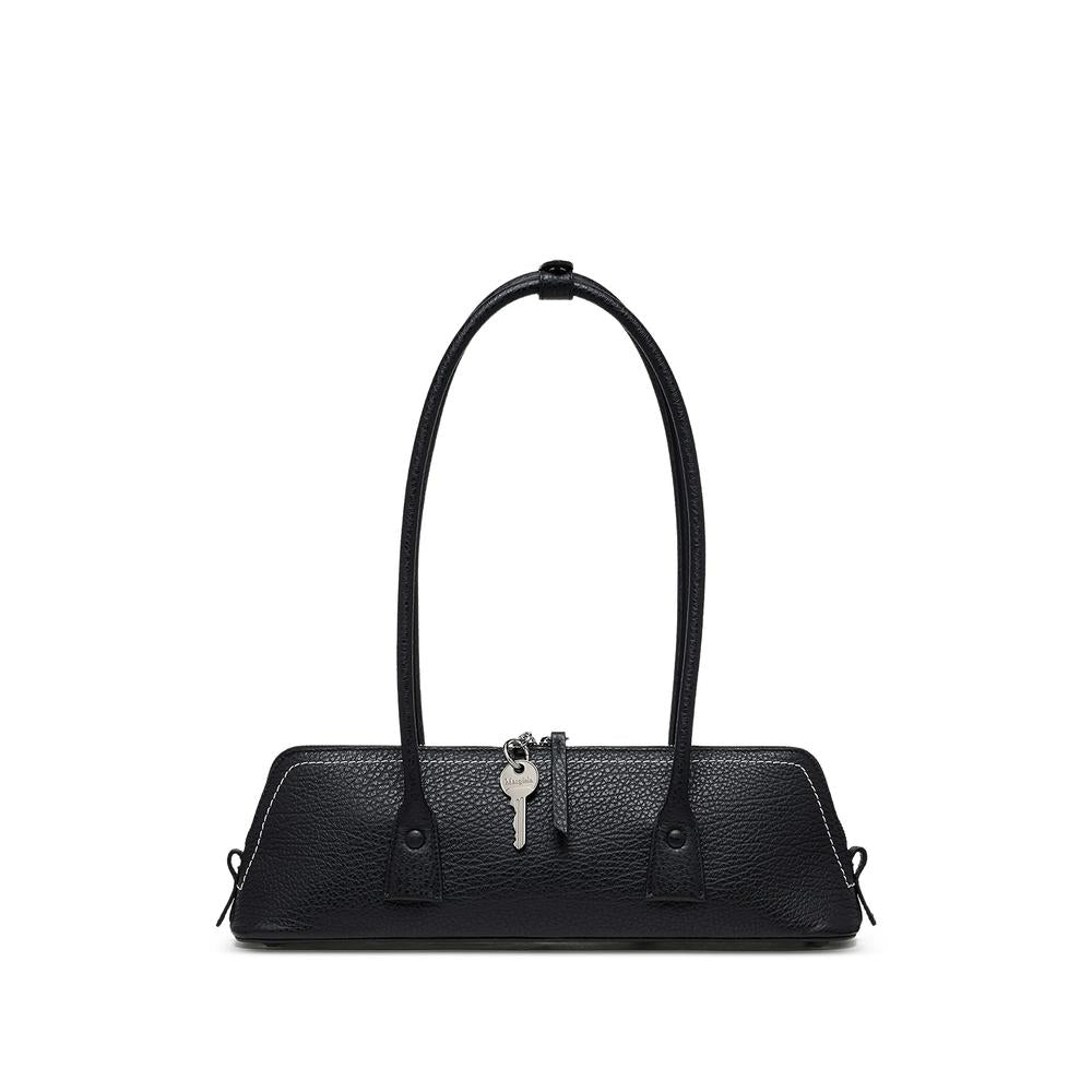 Maison Margiela Black Leather Shoulder Bag