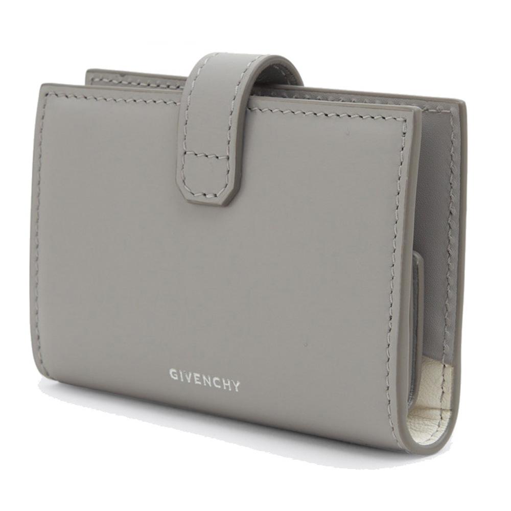 GIVENCHY Silver Logo 4G Coin Card Holder Wallet