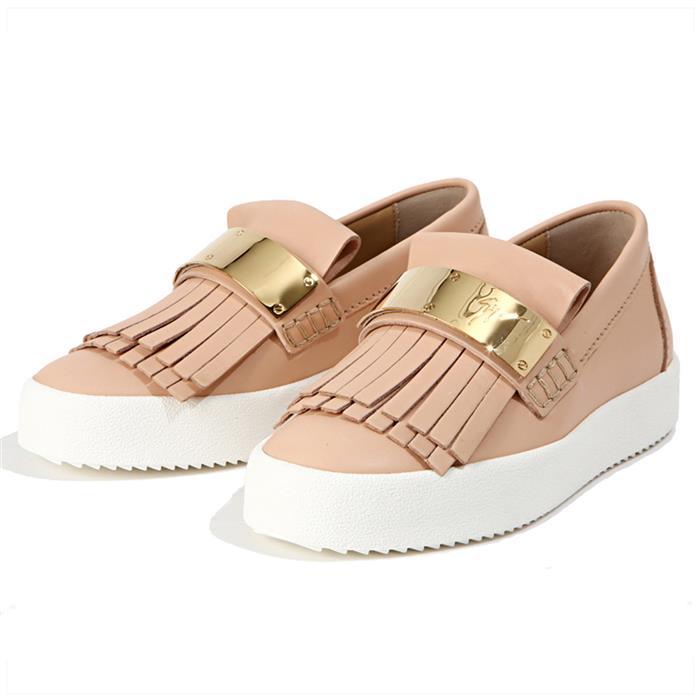 Giuseppe Zanotti May London Gold Bar Slip-On Low Top Sneakers RS7028 SHELL